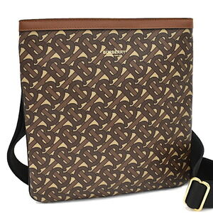 Burberry Monogram Crossbody Shoulder Bag Brown